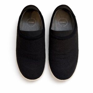 Vessi Sunday Slippers Black Waterproof Knit | Men’s 6